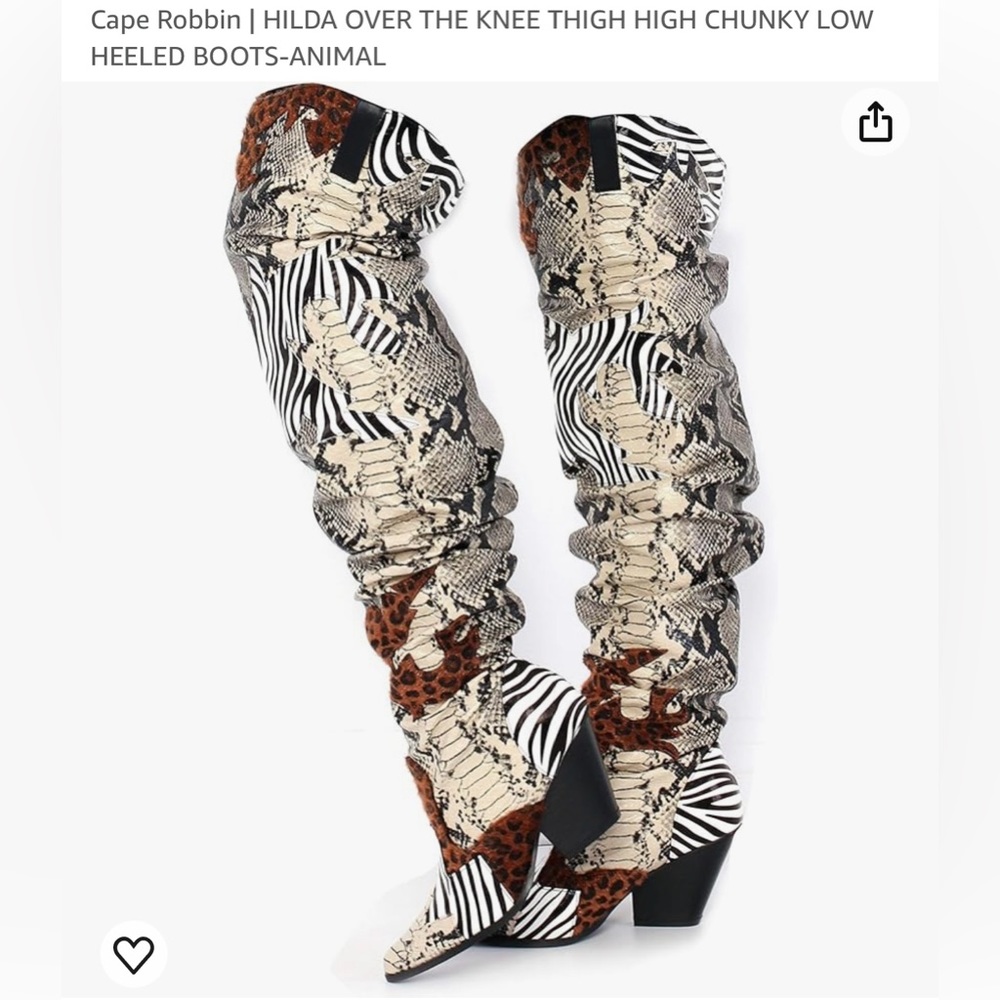 OVER THE KNEE THIGH HIGH CHUNKY LOW HEELS. Brand NEW✨